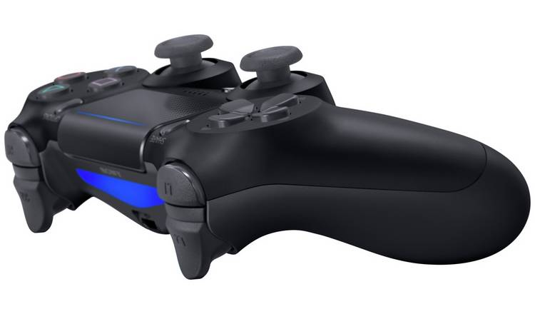 Buy Sony PS4 DualShock 4 V2 Wireless Controller - Black, PS4 controllers  and steering wheels