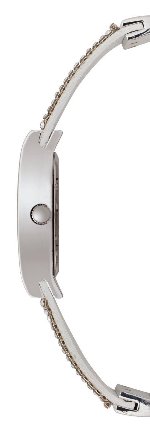 Seksy Ladies Silver Stone Set Stainless Steel Bracelet Watch Review