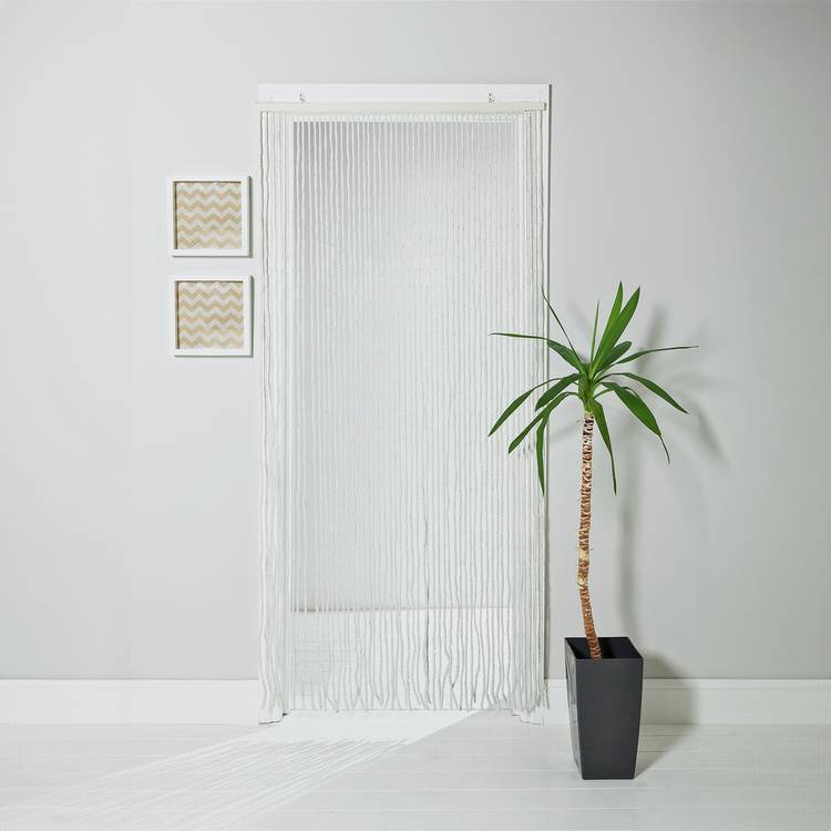 Argos Home Beaded Door Curtain - White 0