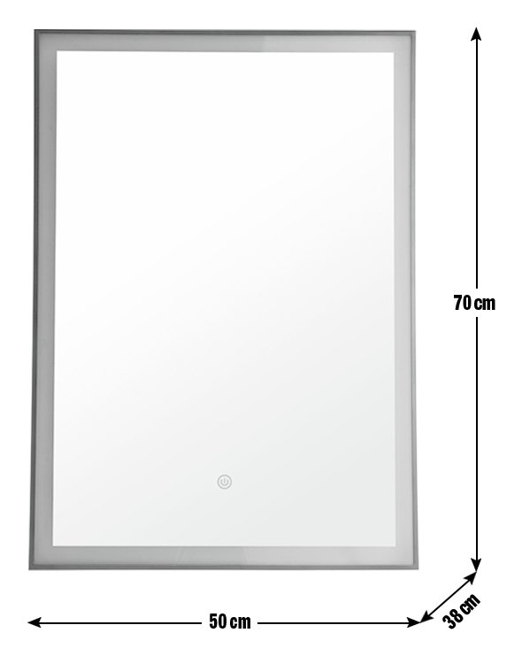 Buy Habitat Bathroom LED Backlit Demister Touch Mirror - 70x50 | Wall