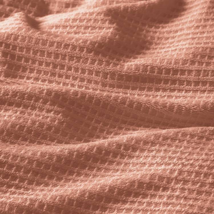Argos Home Waffle Grid Fleece Pumpkin Bedding Set - Kingsize 0