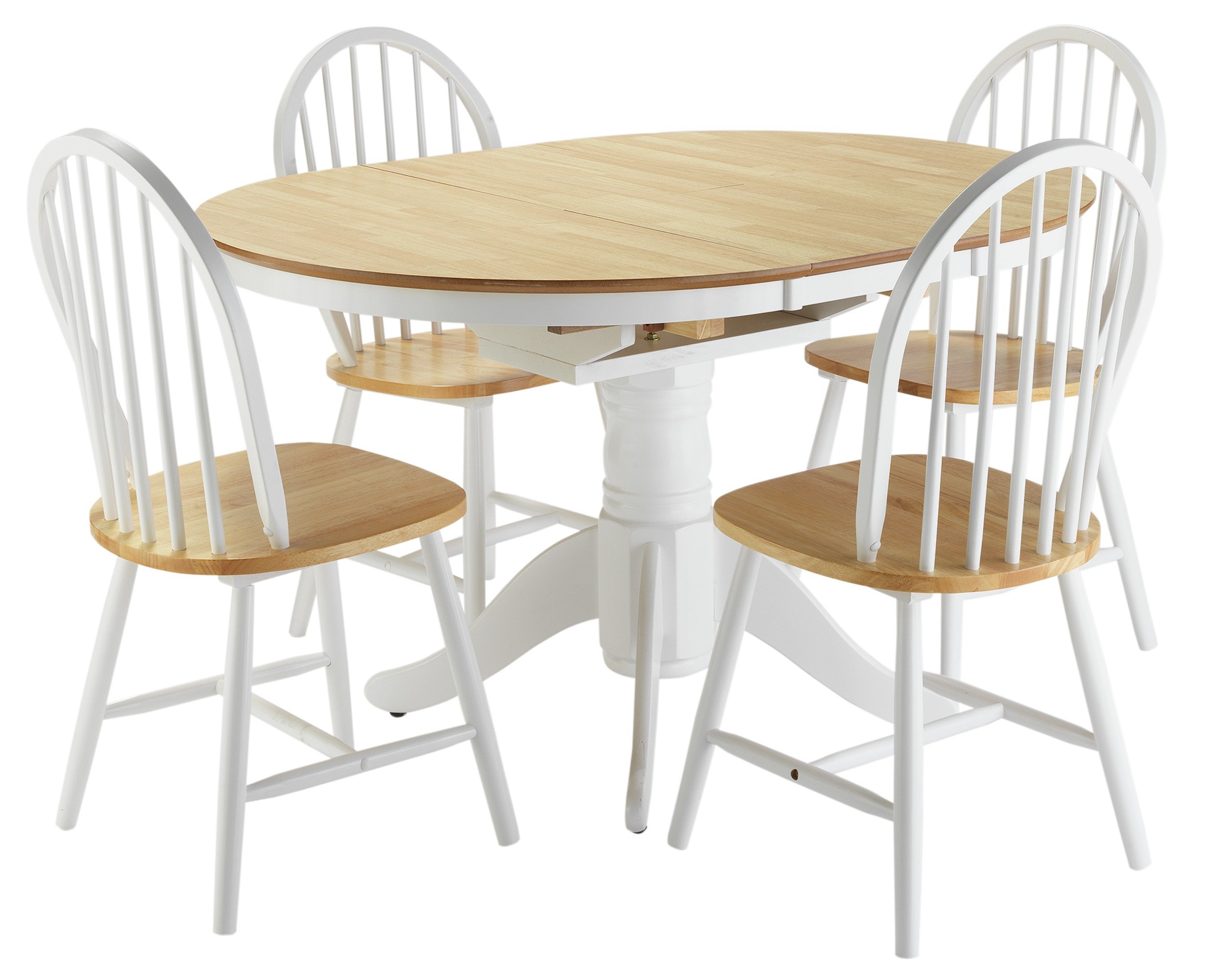 Argos Home Kentucky Ext Solid Wood Table & 4 Chairs Reviews