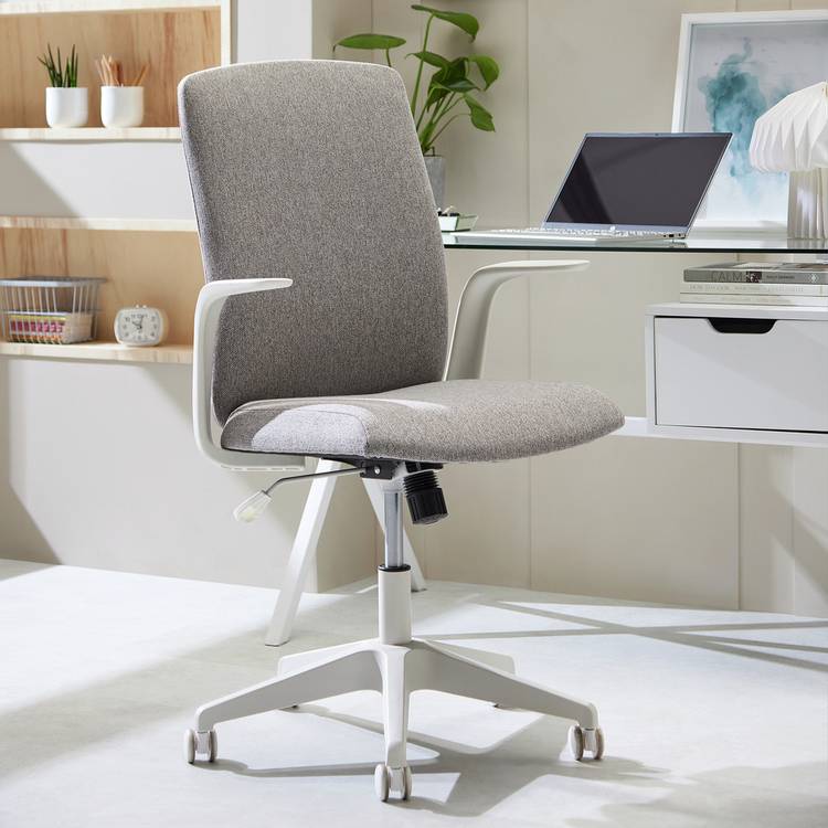 Habitat Hallie Fabric Manager Office Chair - Grey 0