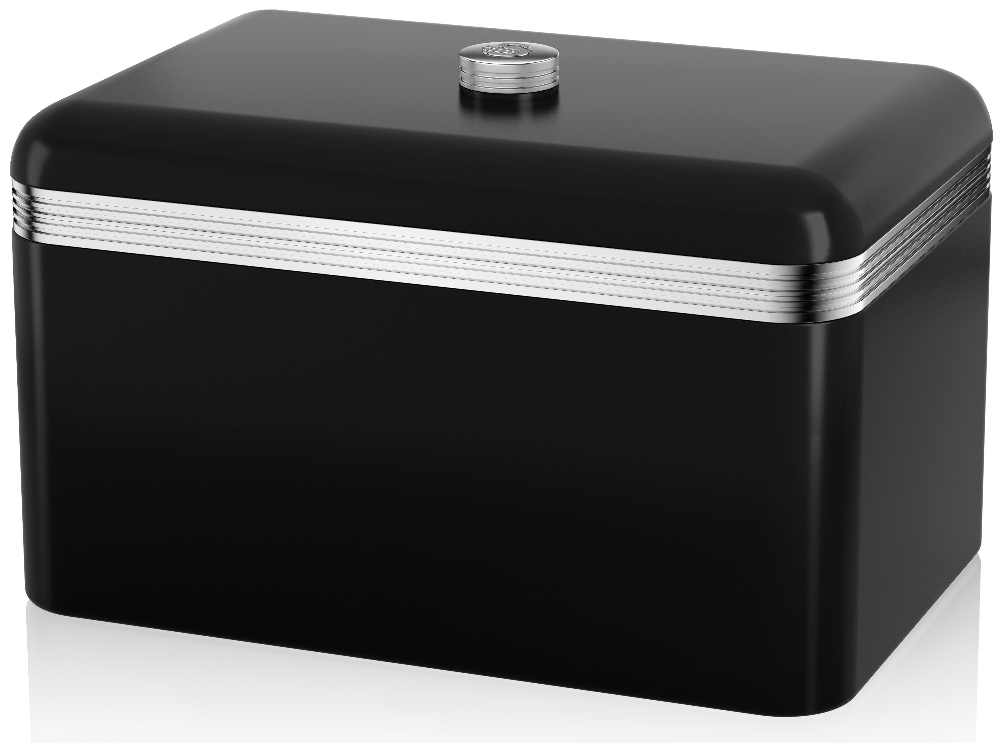 Swan Breadbin - Black