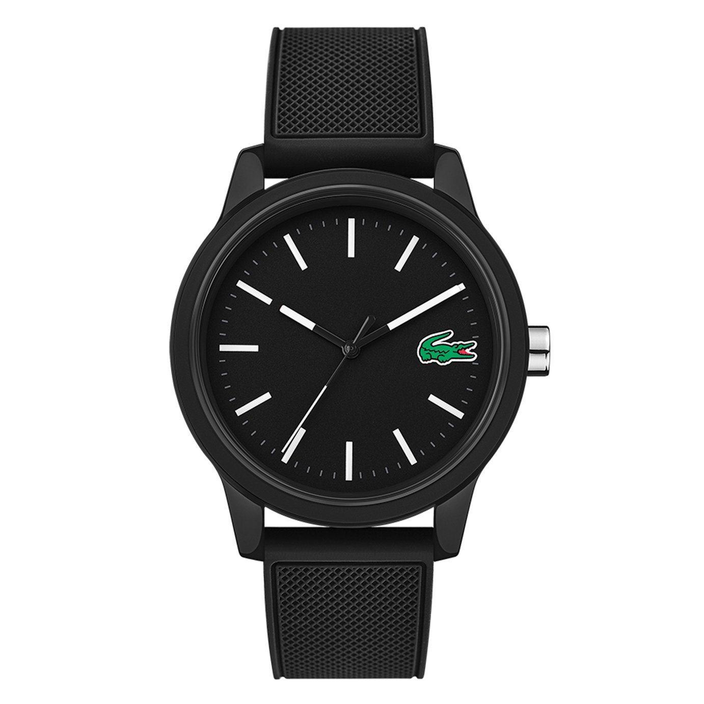Lacoste 12.12 Men's Black Silicone Strap Watch