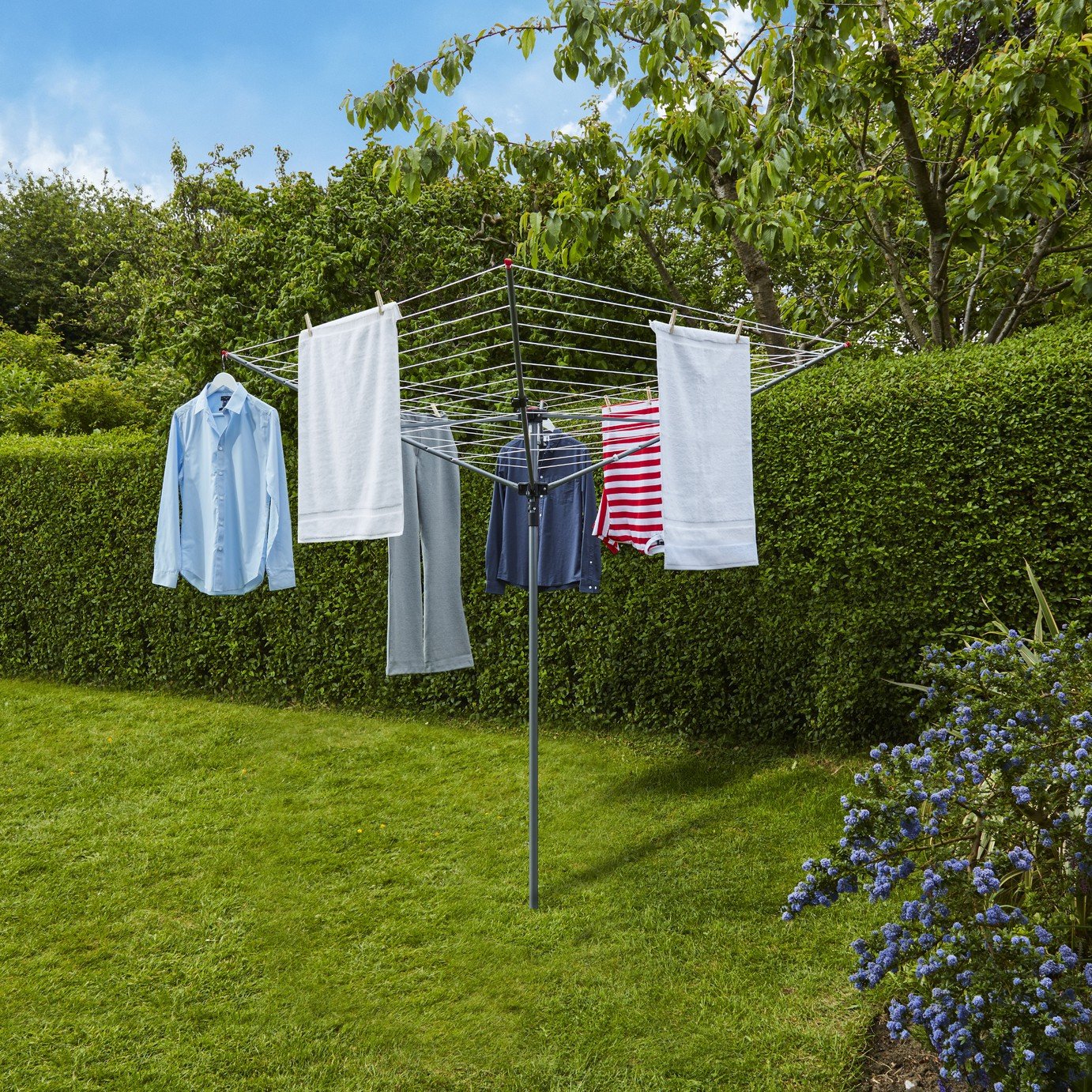 Vileda 50m 4 Arm Rotary Outdoor Washing Line Review