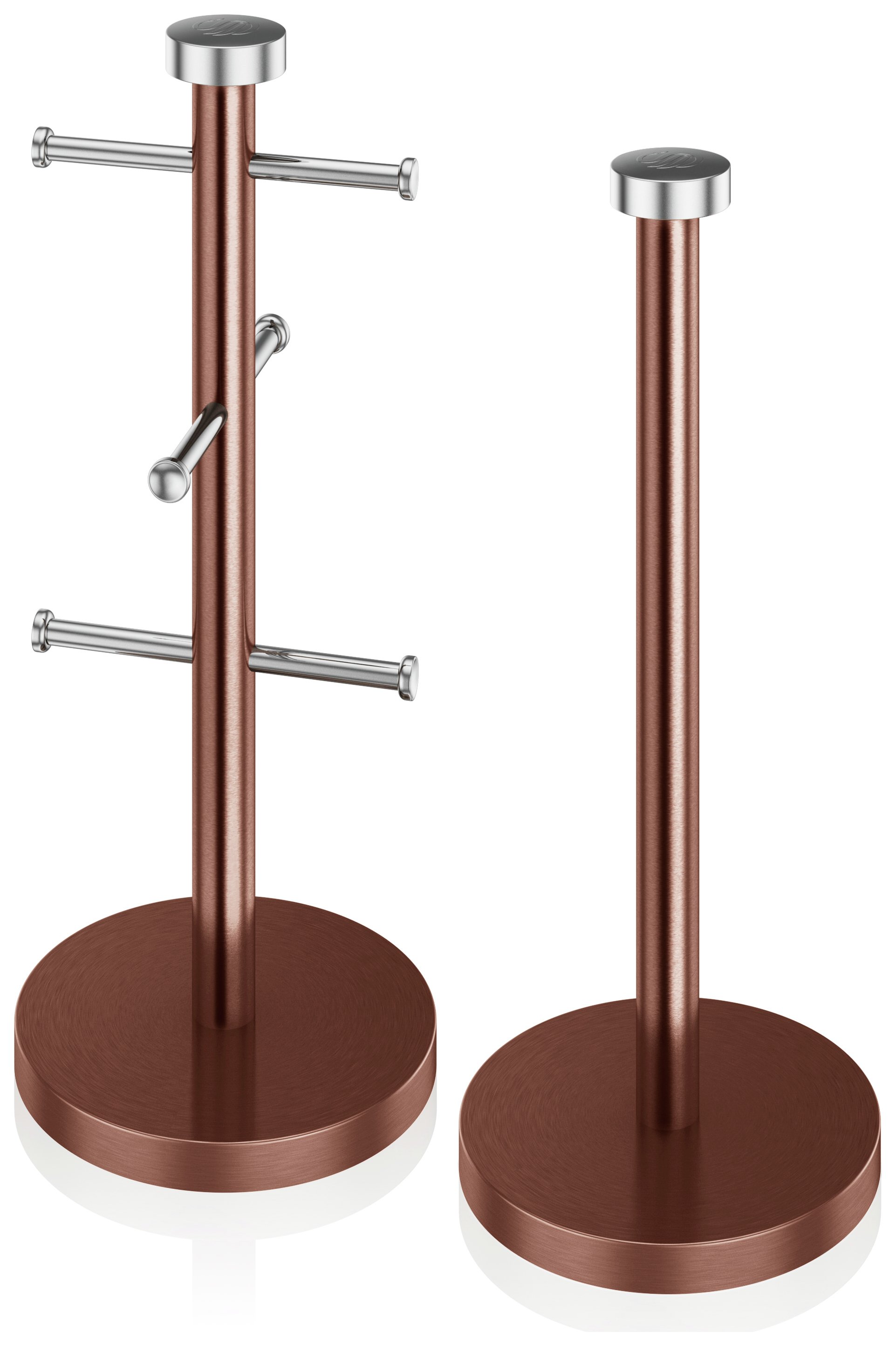 Swan Towel Pole and Mug Tree - Copper