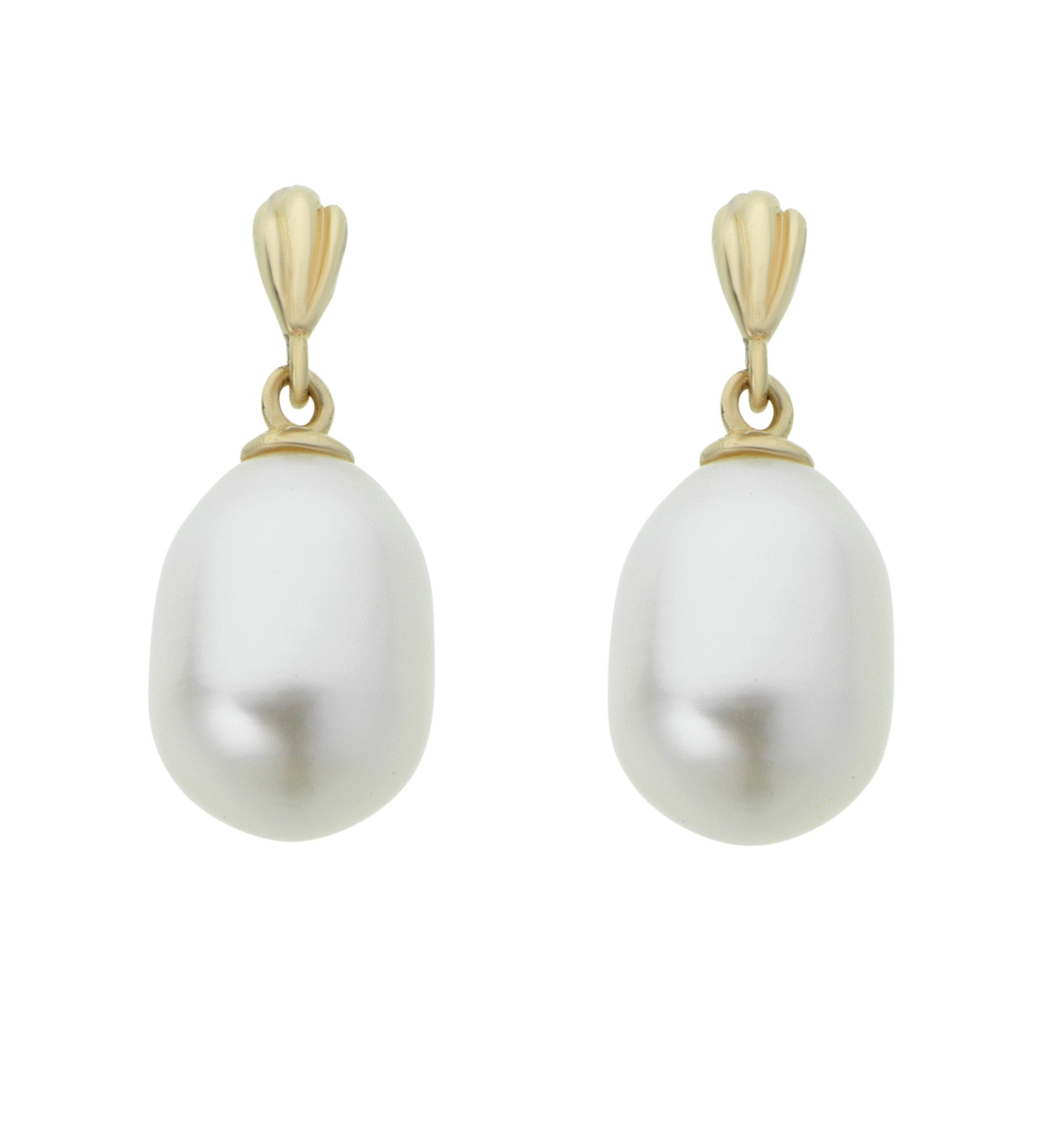 Revere 9ct Gold Pearl Oval Drop Earrings Reviews