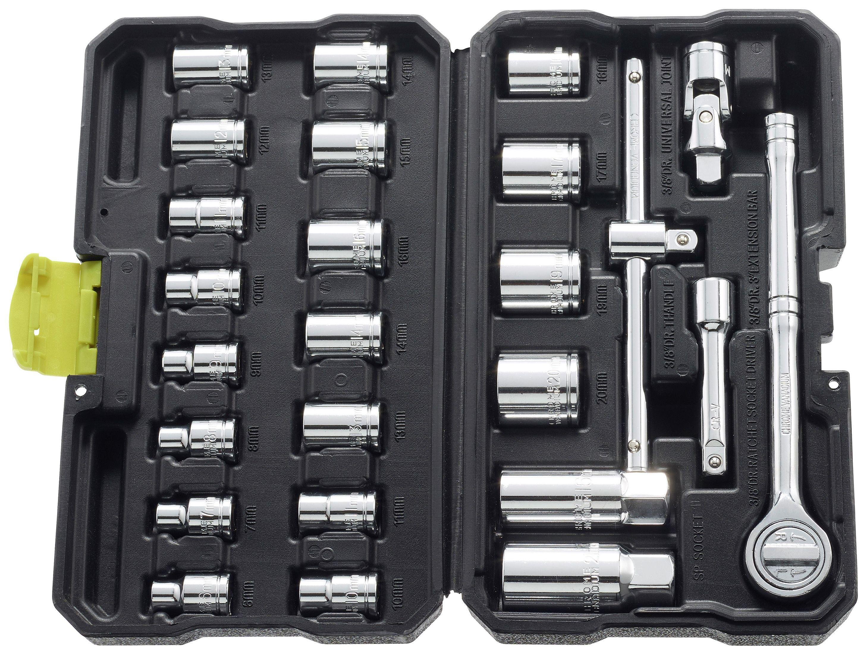 Guild 25 Piece 3/8 Inch Metric Socket Set