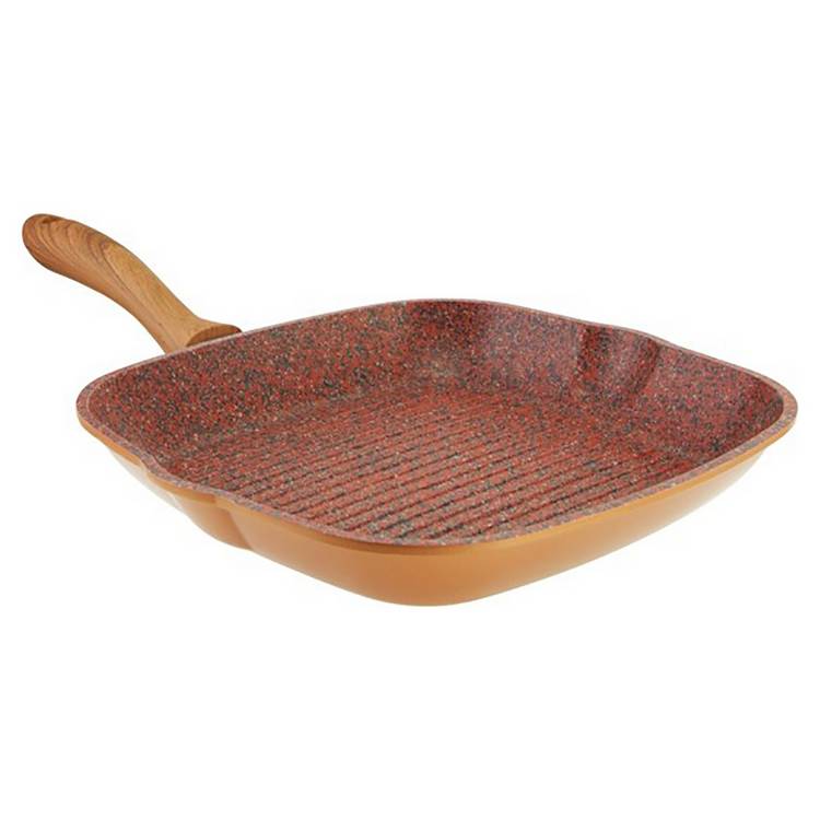 JML 28cm Non Stick Copper Stone Griddle Pan 0