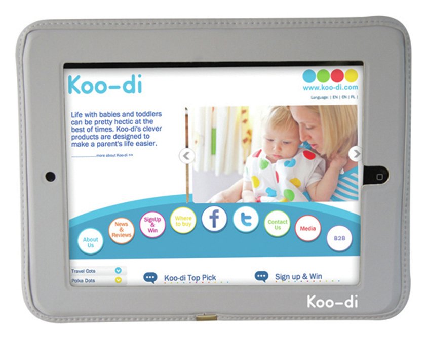 Koo-di iPad Holder for Child Car Travel.
