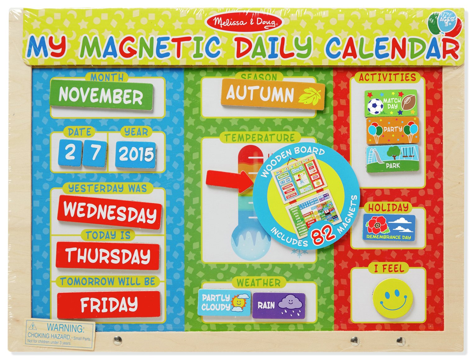 Melissa And Doug My First Daily Magnetic Calendar 