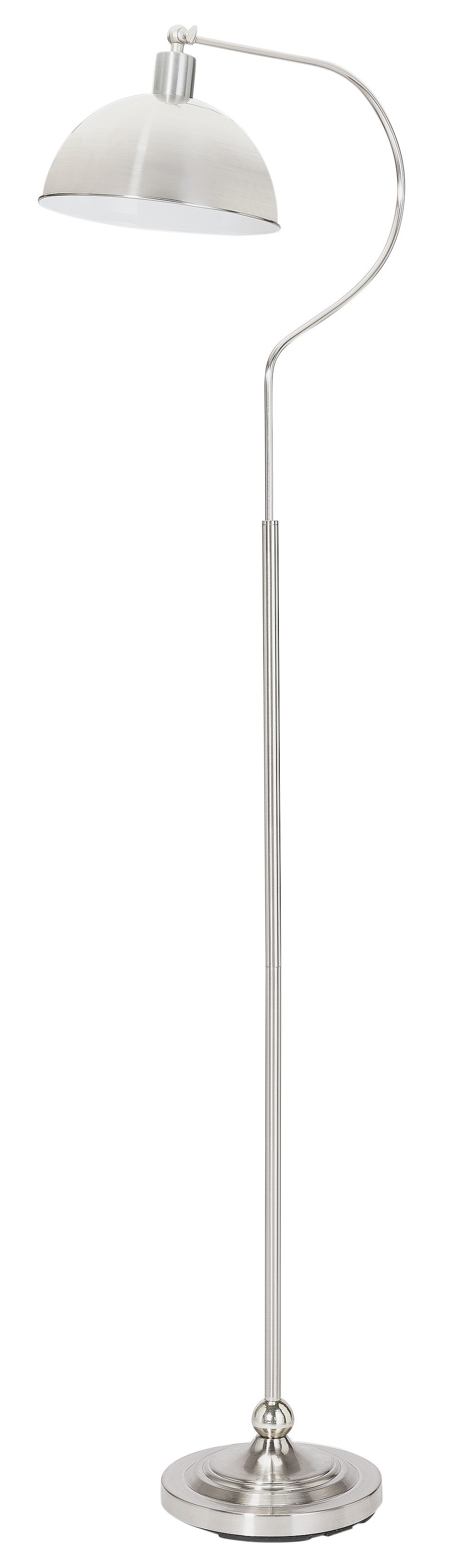 Argos Home Coral Curved Floor Lamp - Satin Nickel