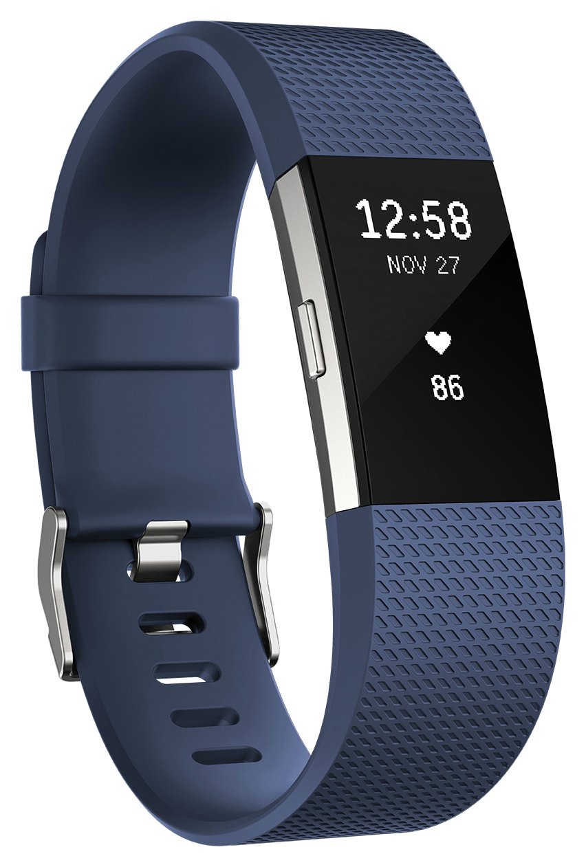 Fitbit Charge 2 HR + Fitness Small Wristband - Blue