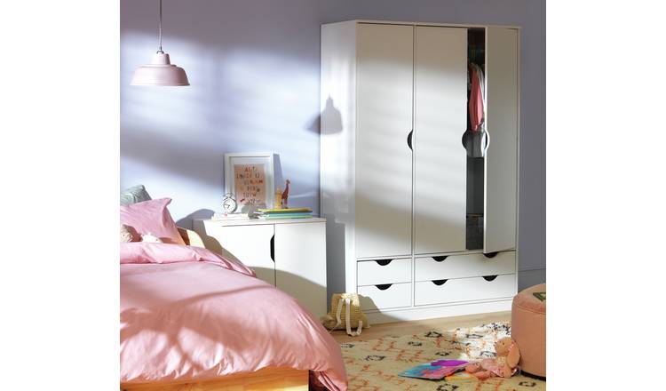 Buy Habitat Kids Pagnell 3 Door 4 Drawer Wardrobe White Kids wardrobes Argos