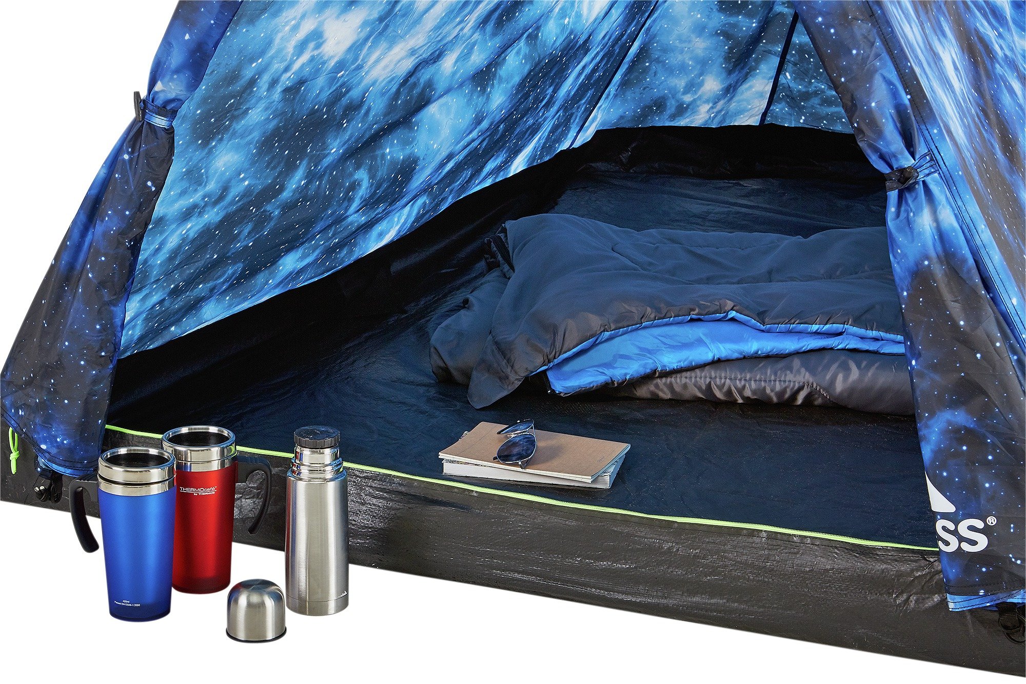 trespass 2 man 1 room darkened room dome camping tent