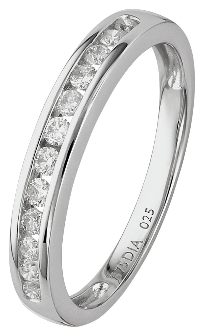 Revere 9ct White Gold 0.25ct tw Diamond Eternity Ring