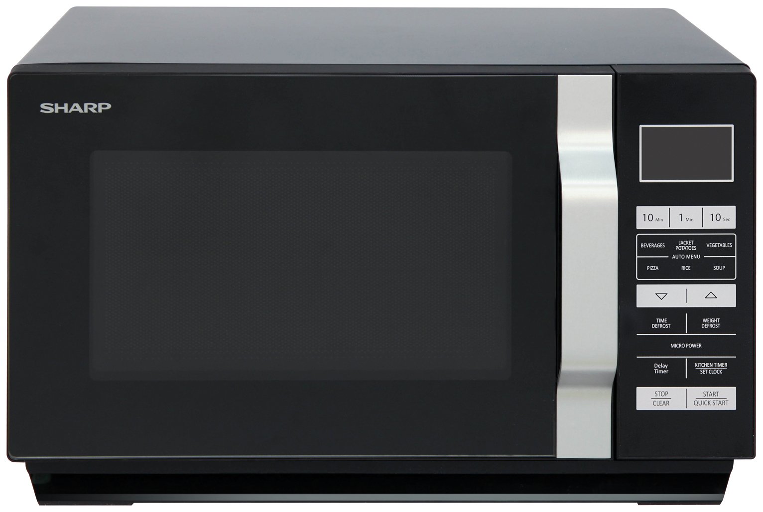 Sharp 900W Flatbed Microwave R360KM - Black