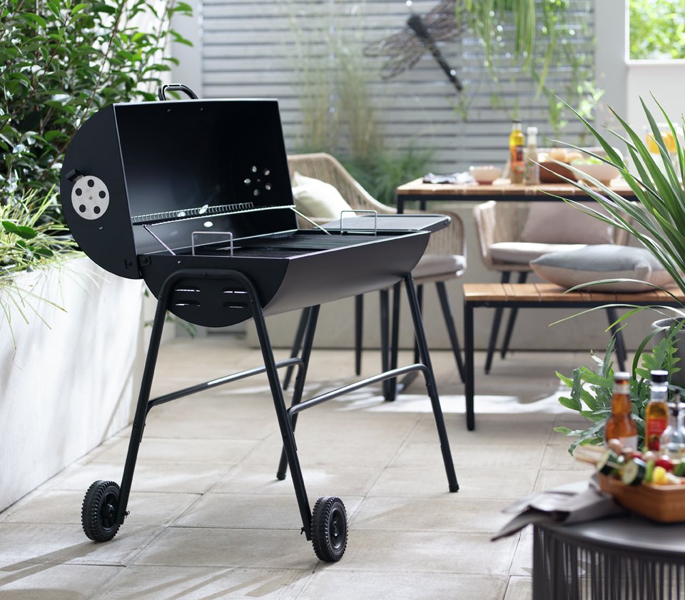 Extra Large Charcoal Oil Drum BBQ at Argos Reviews