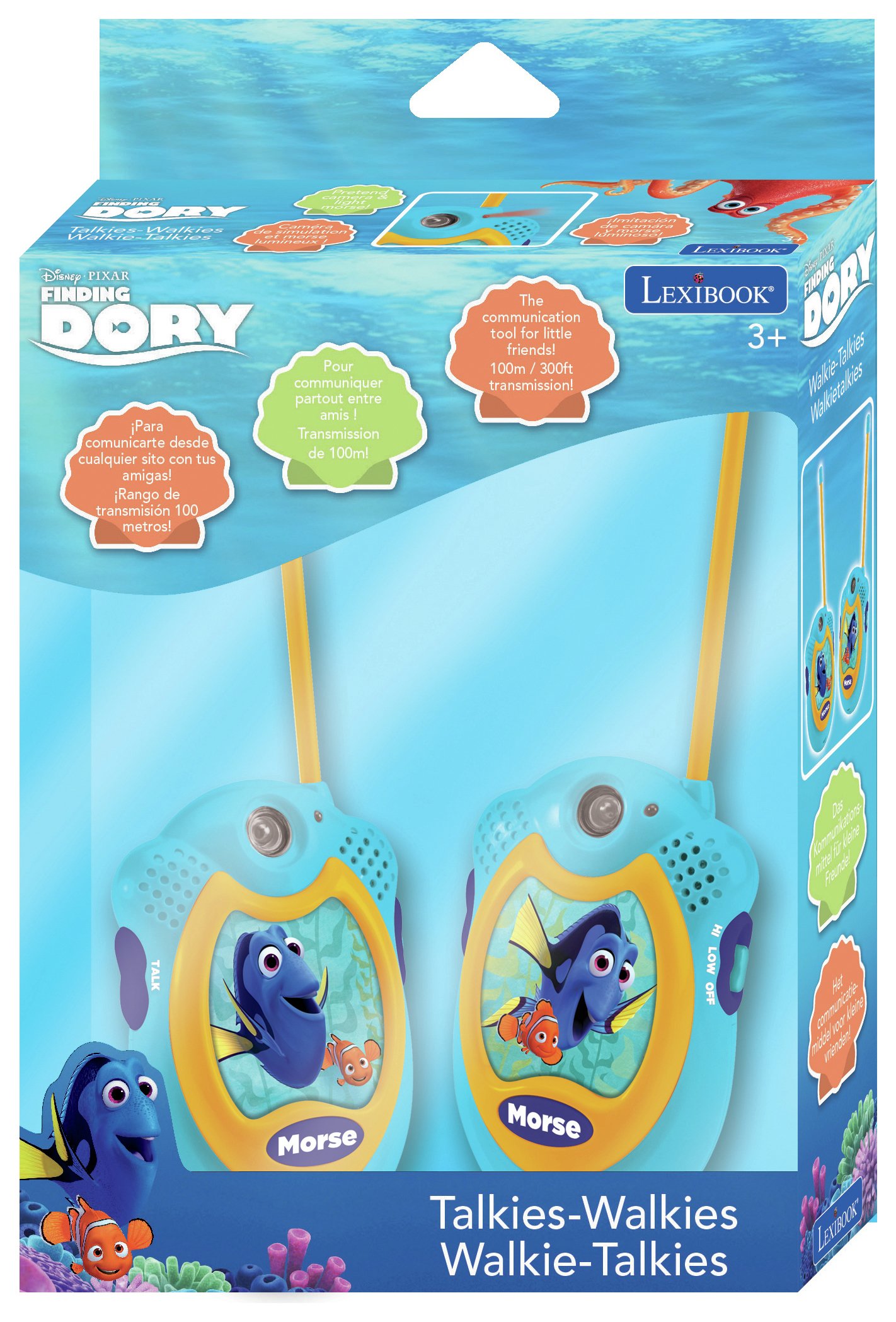 Lexibook Finding Dory 100m Walkie Talkies