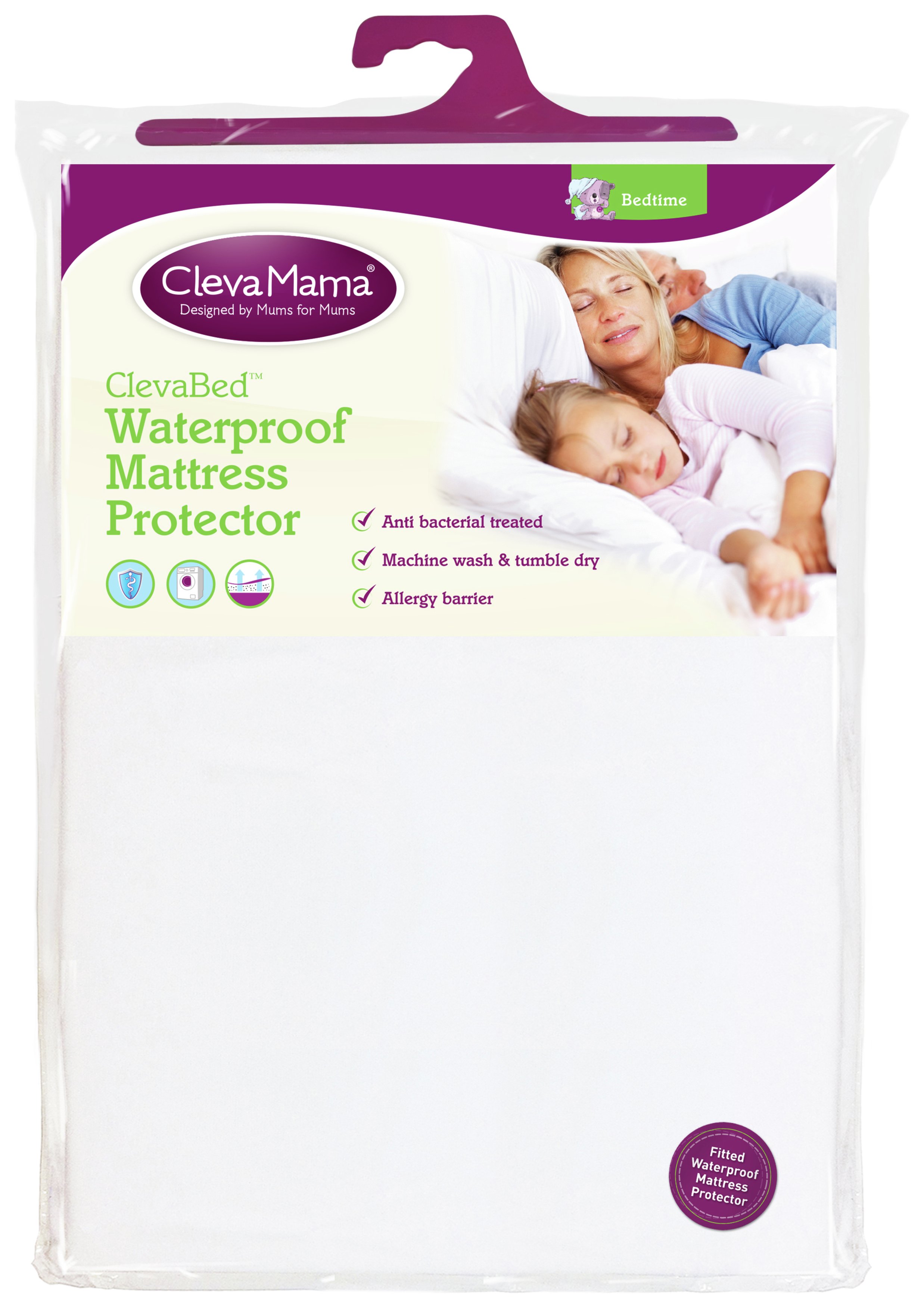 Clevamama Cotton Waterproof Mattress Protector -Small Double