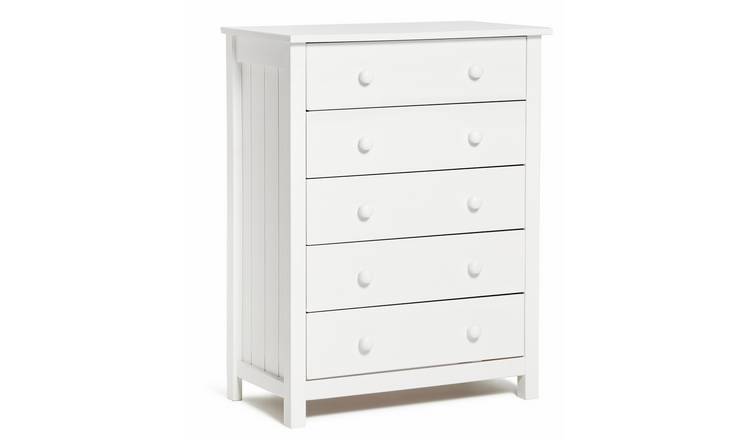 Argos Home Scandinavia 5 Drawer Chest - White