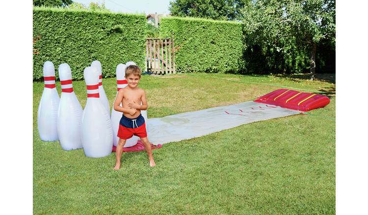 bowling pin slip and slide