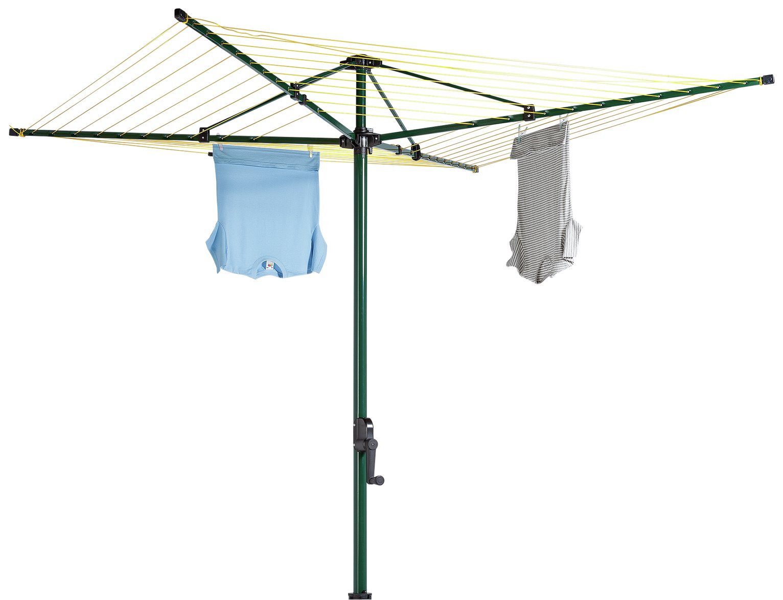 Crank hoist rotary online washing line