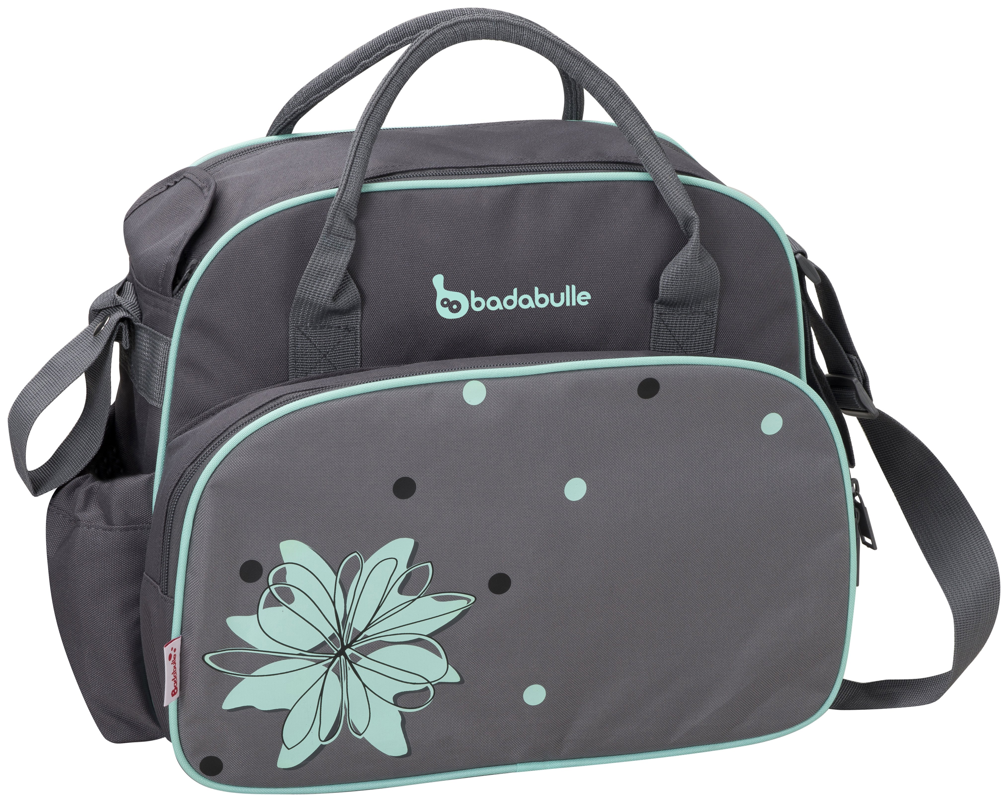 Badabulle Vintage Changing Bag - Grey/Blue.