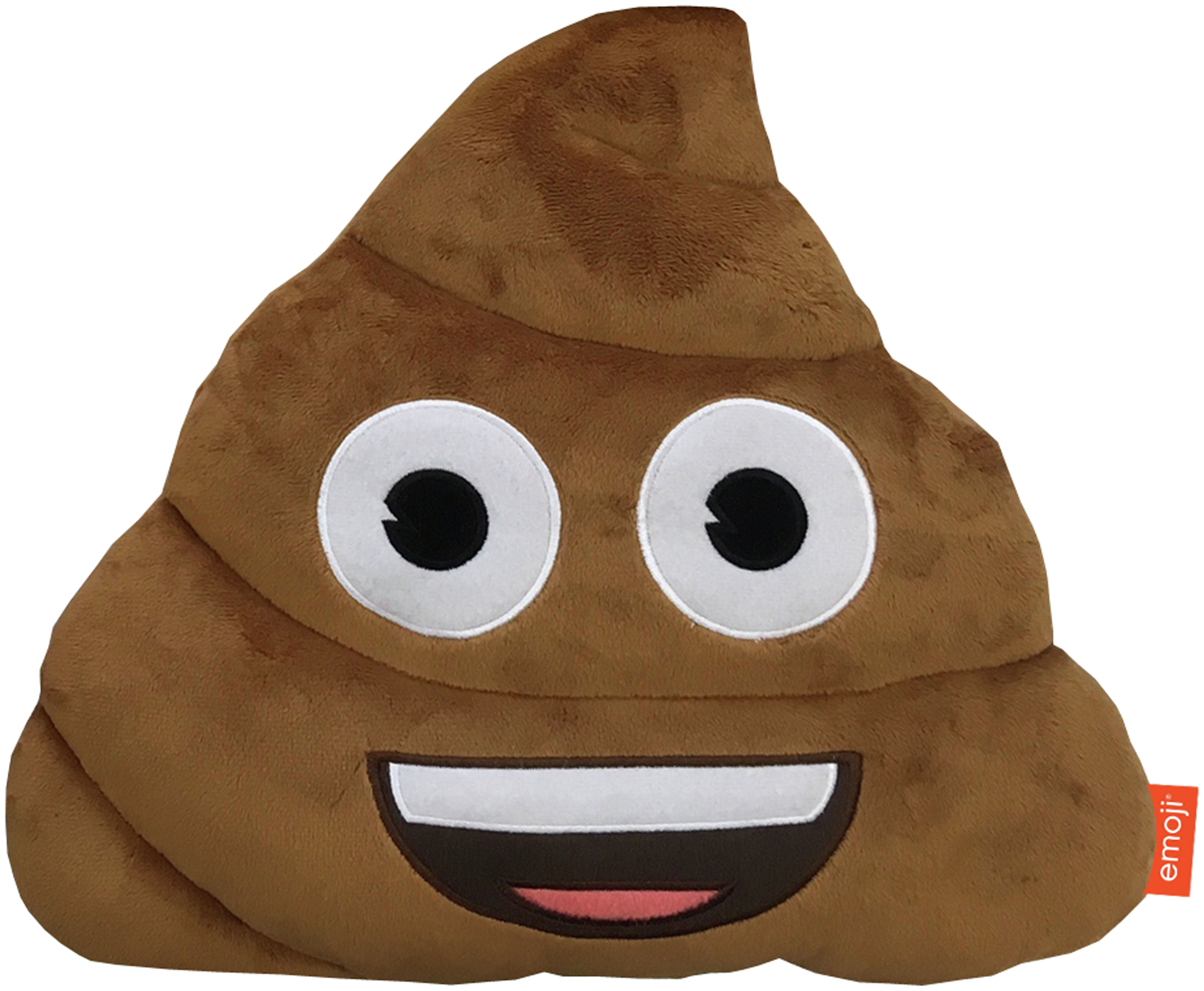 Emoji Round Poo Cushion - Brown