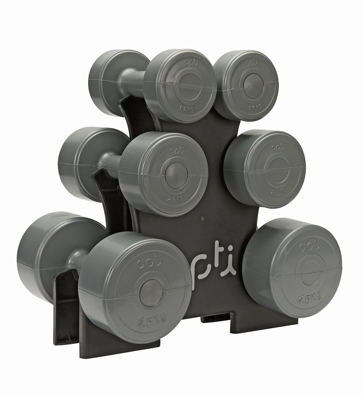 set of dumbells