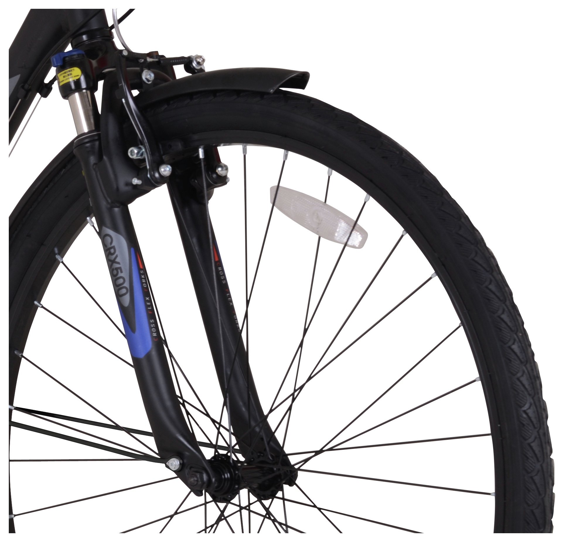 cross crx500 28 inch 700c front suspension male hybrid bike