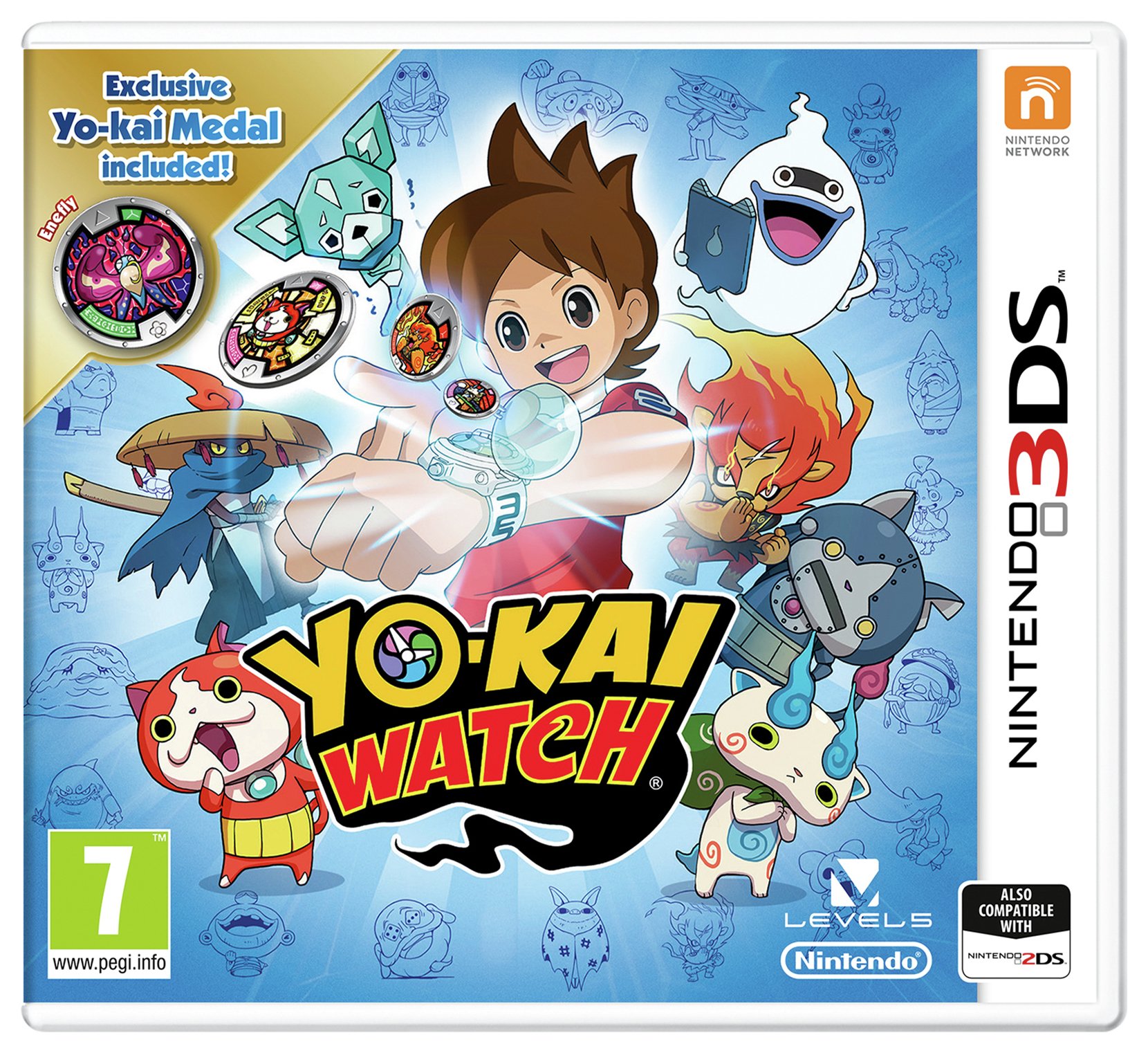 Yo-Kai Watch Plus Medal Nintendo 3DS Game