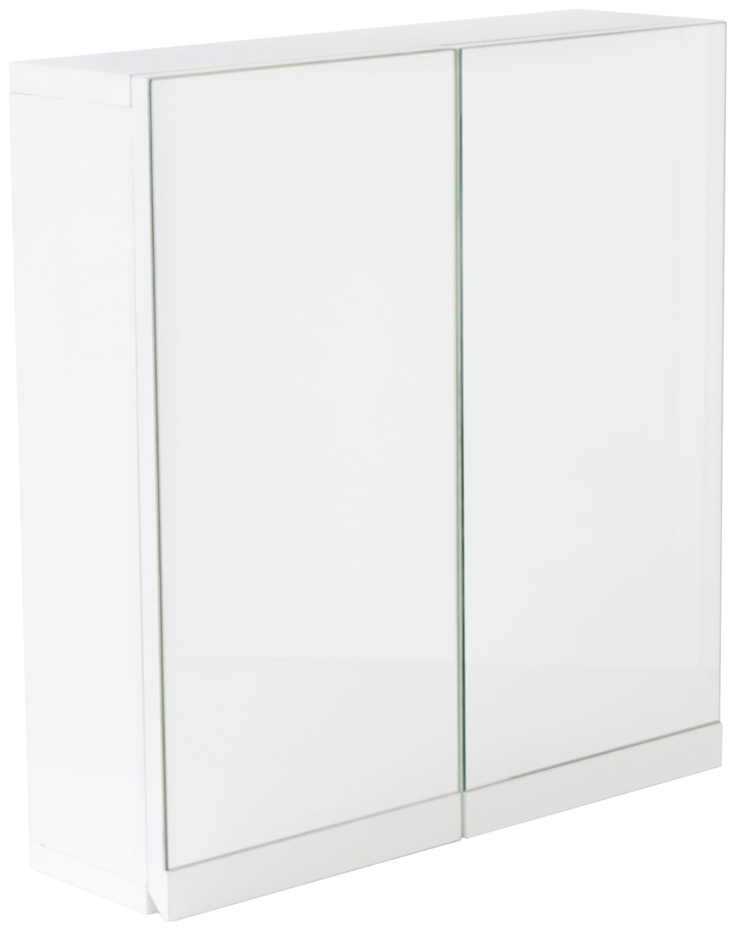 Argos Home Gloss 2 Door Bathroom Wall Cabinet - White