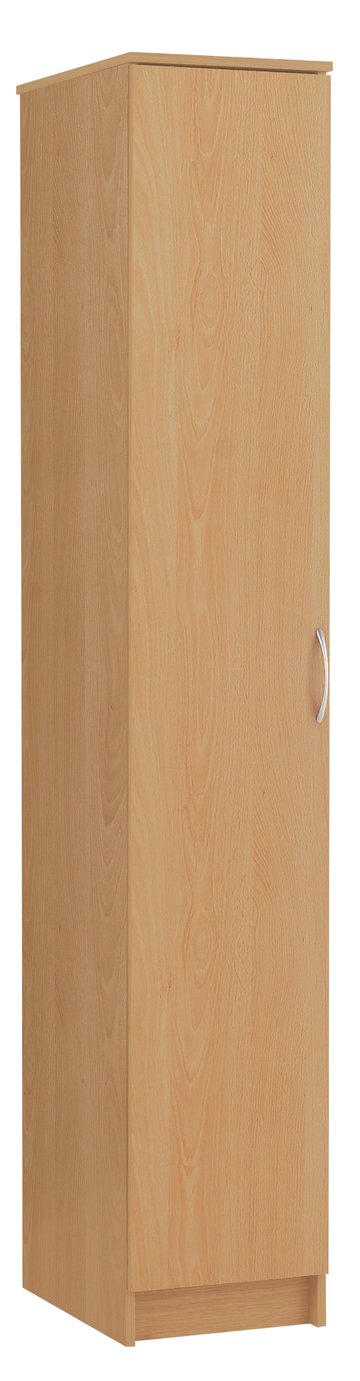 Argos Home Cheval Single Wardrobe - Beech Effect