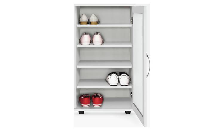 Buy Argos Home Contemporary Shoe Cabinet White Shoe Storage Argos