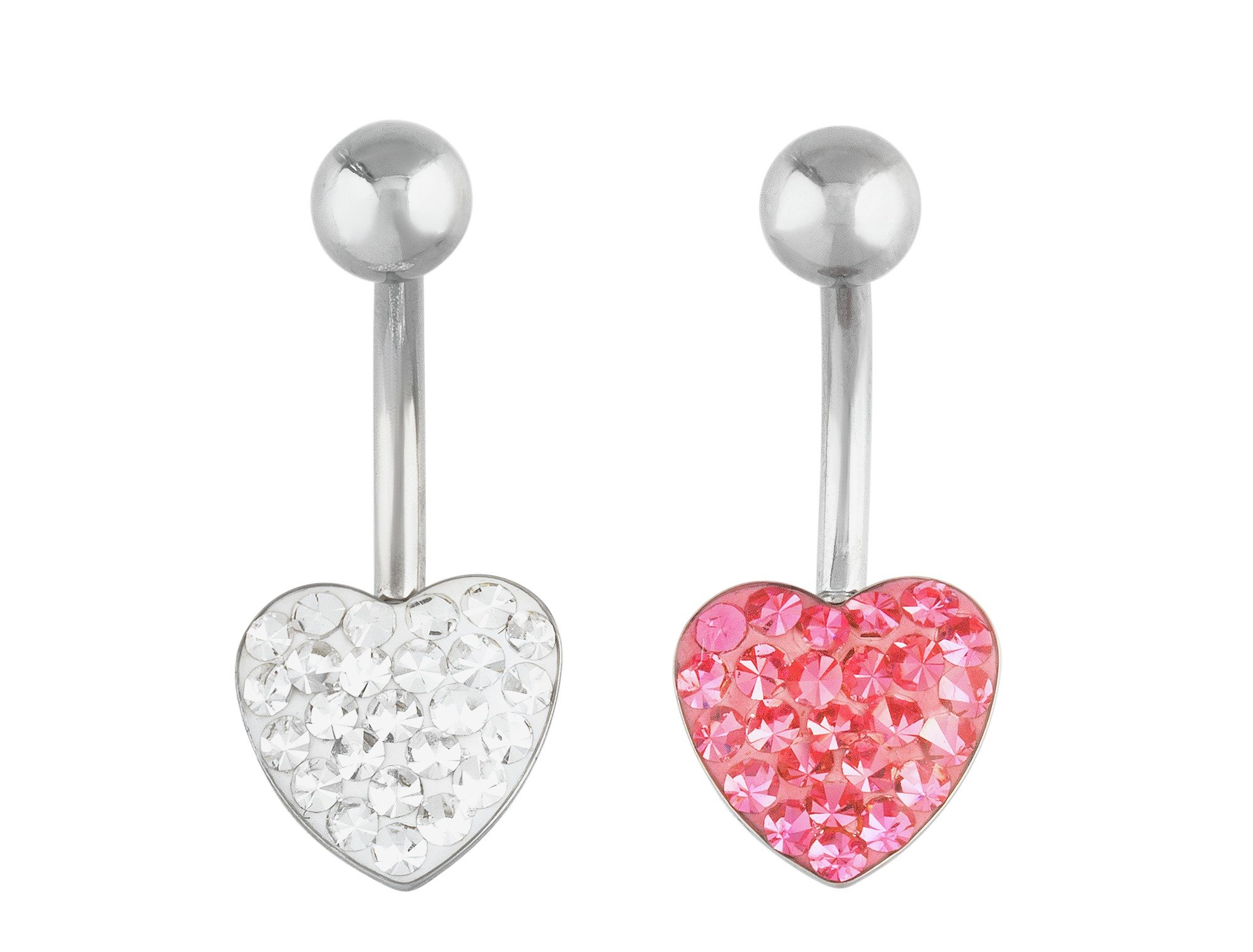 State of Mine Crystal Heart Belly Bars - Set of 2