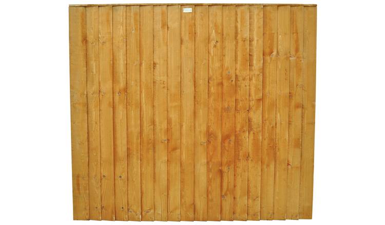 Forest Garden 5ft (1.54m) Featheredge Fence Panel Pack of 5