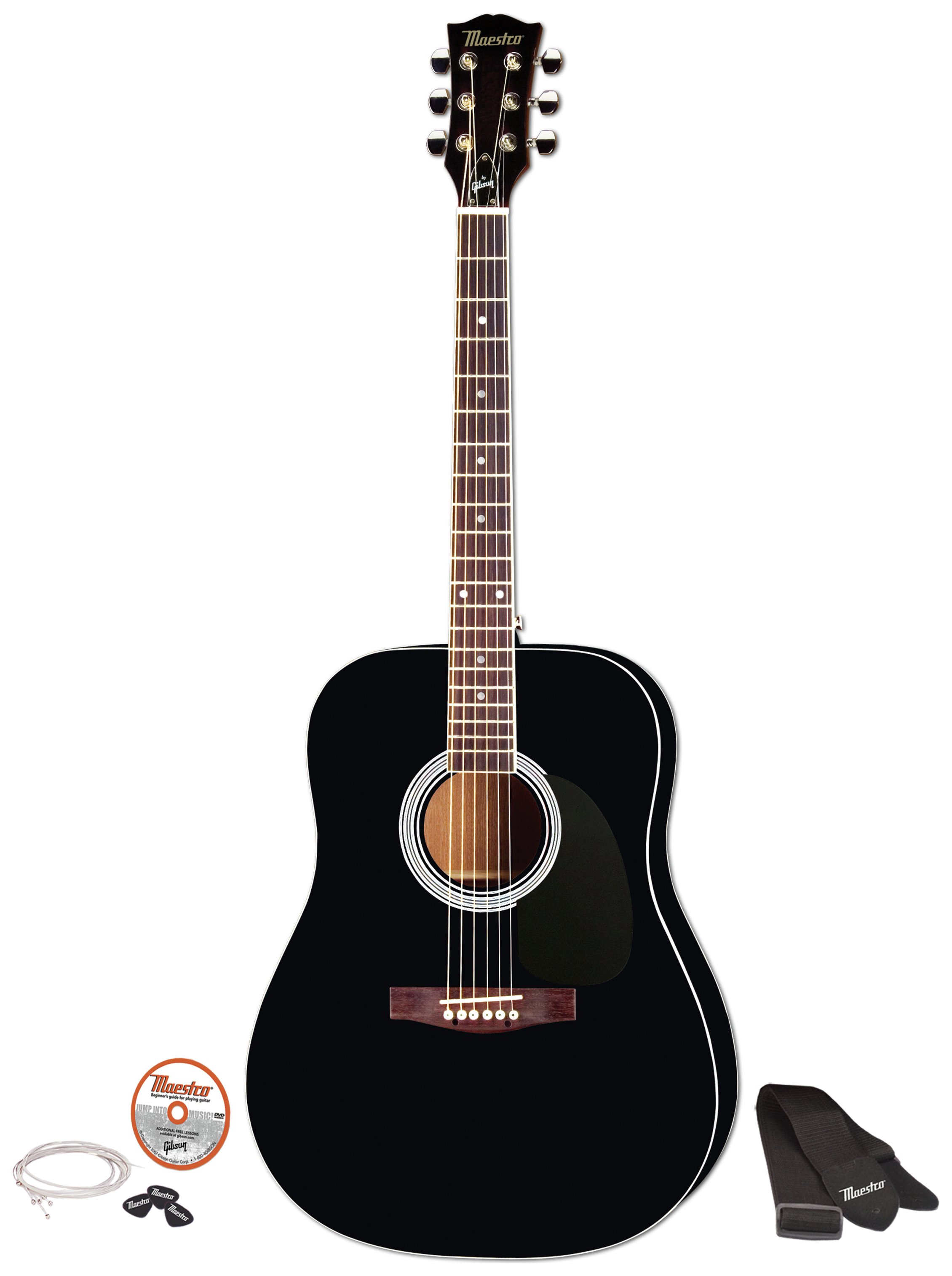 Maestro by Gibson Full Size Acoustic Guitar - Black