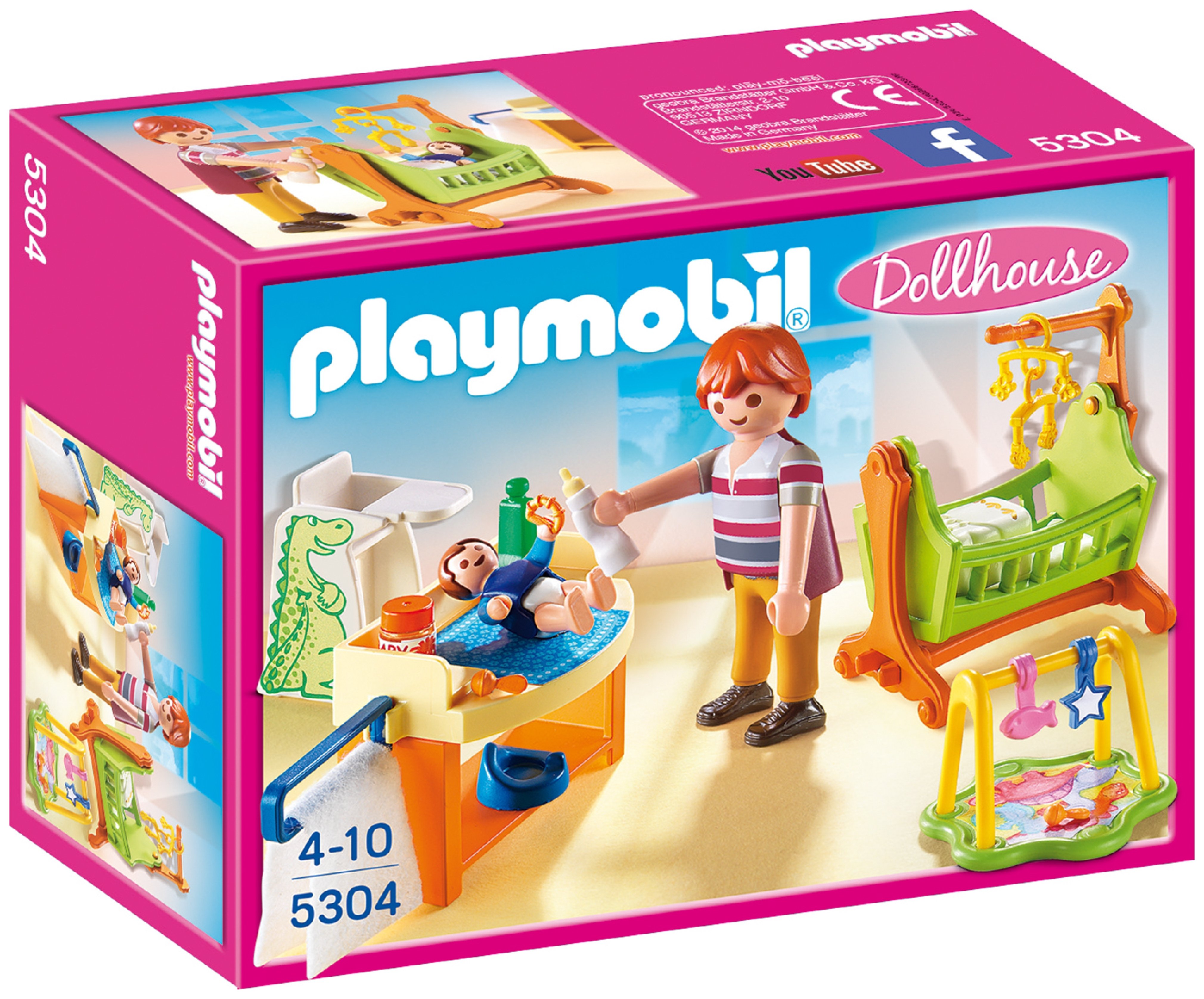 Playmobil 5304 Dollhouse Baby Room With Cradle.