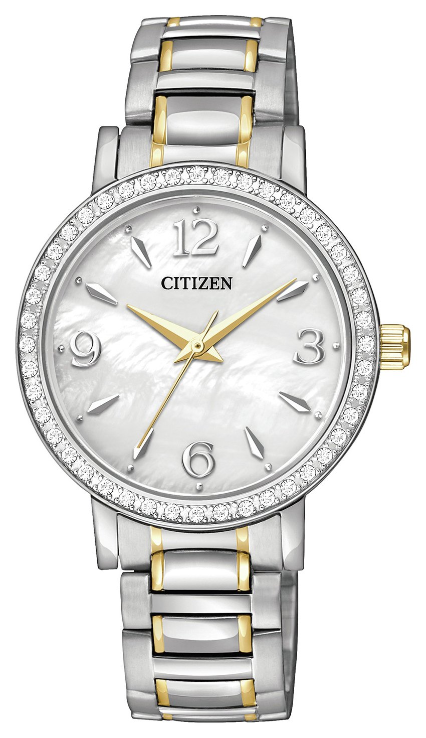 citizen ladies watch with swarovski crystals