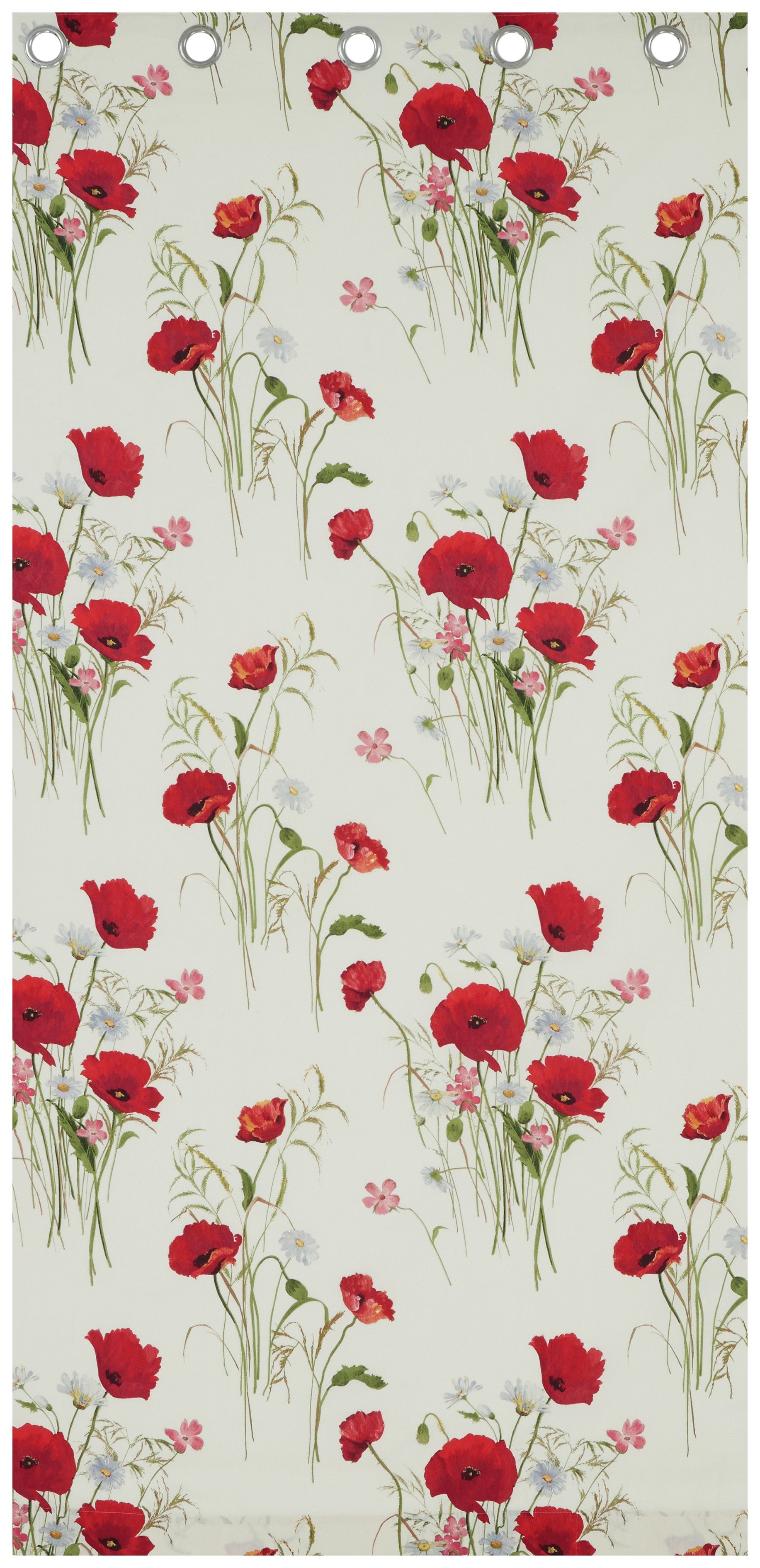 Catherine Lansfield Wild Poppies Lined Curtains Review