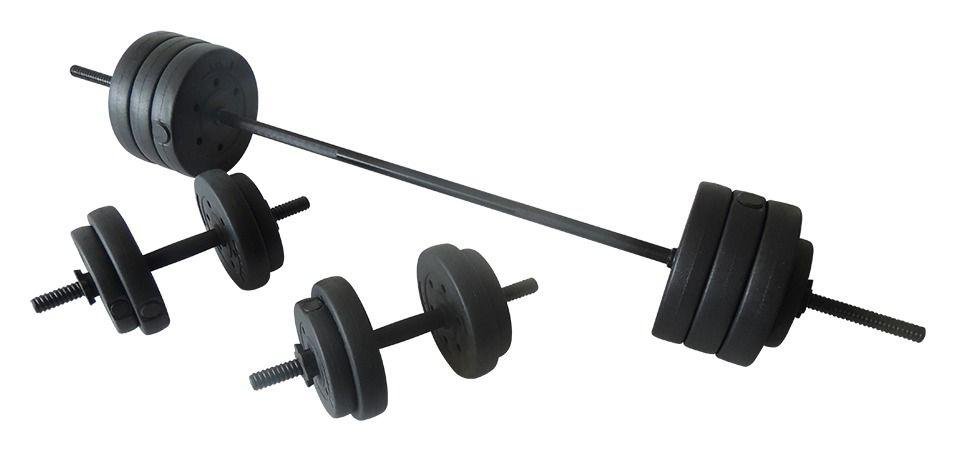 Argos opti vinyl 2025 barbell and dumbbell set