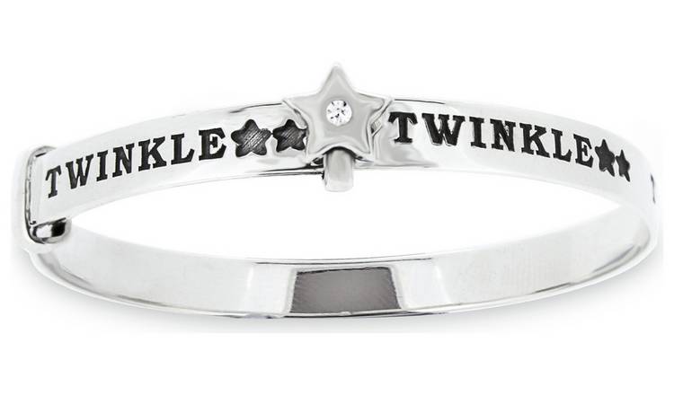Revere Kid's Sterling Silver Twinkle Bangle - 0-18 Months