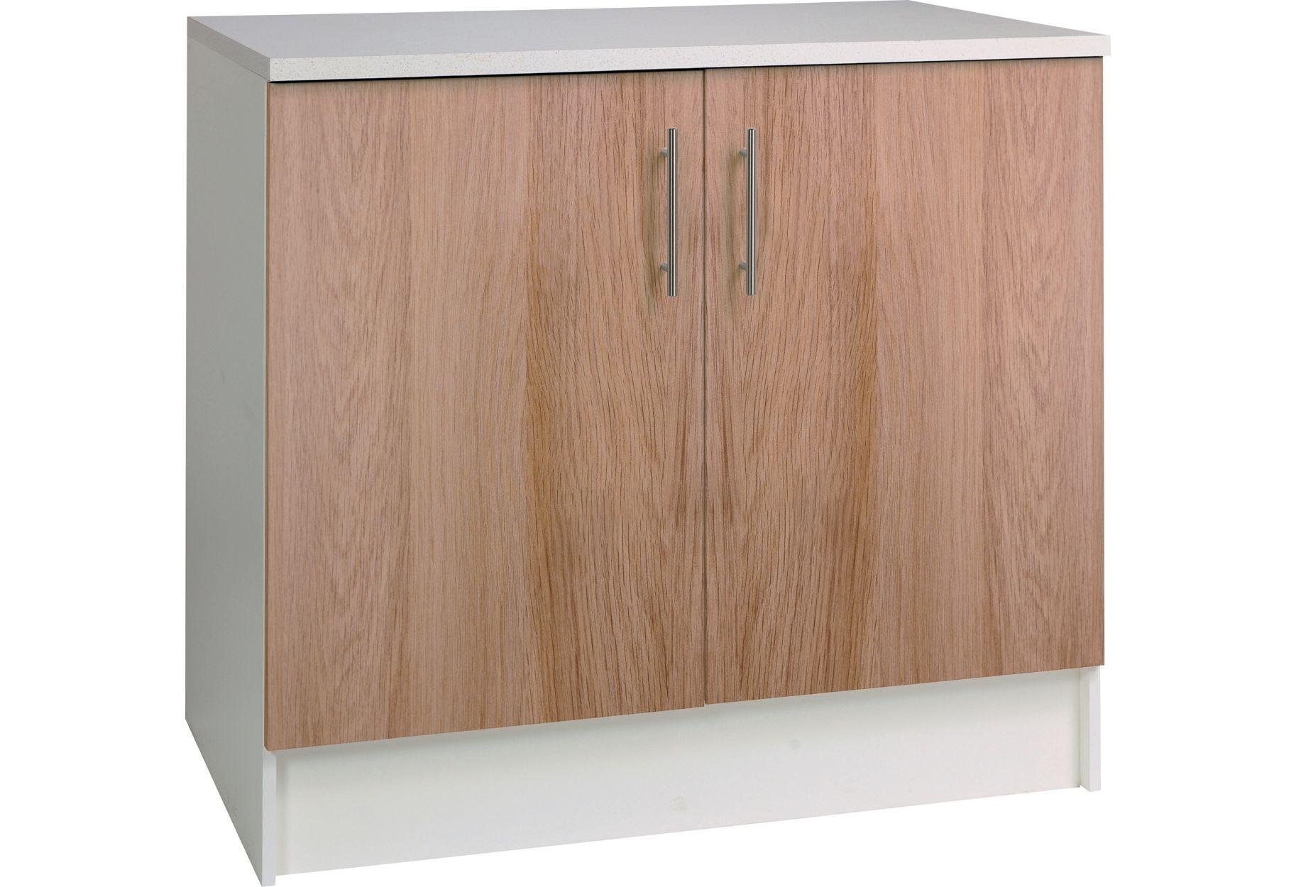 Argos Home Athina 1000mm Fitted Kitchen Base Unit-Oak Effect