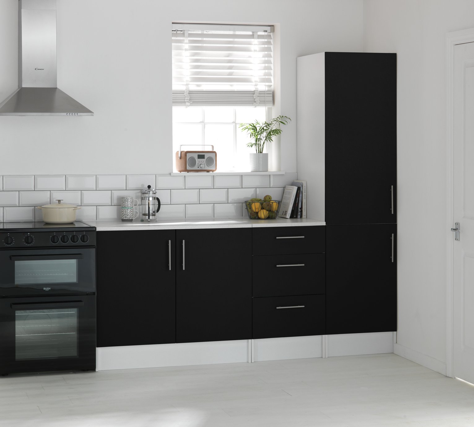 Argos Home Athina 3 Piece Fitted Kitchen Package - Black