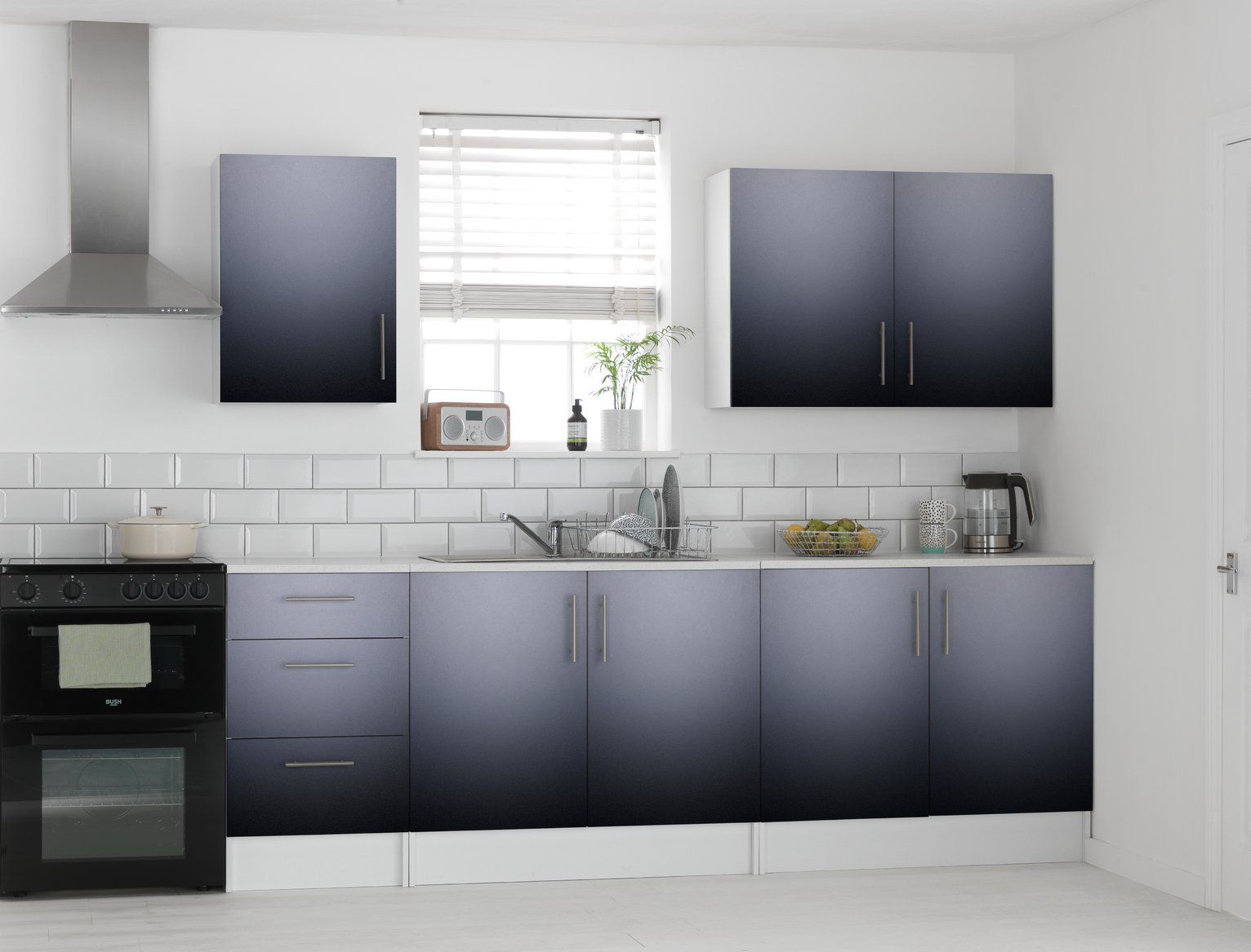 Argos Home Athina 5 Piece Fitted Kitchen Package - Black