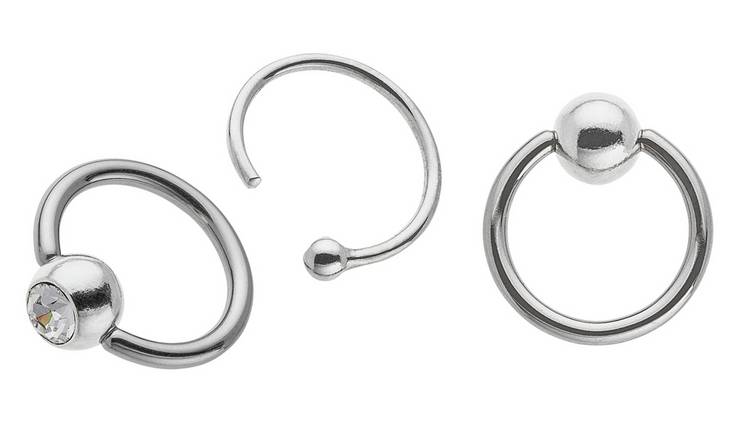 State of Mine Stainless Steel Nose Hoops - Set of 3