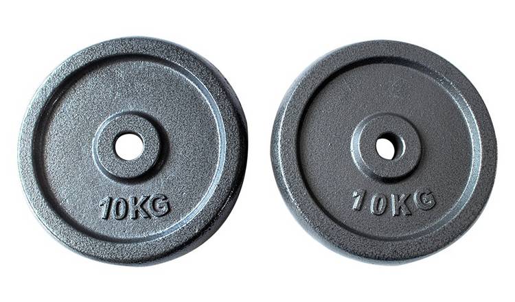 Cast Iron Weights Plates Discs for 1" Dumbbells Barbells Fitness Training 