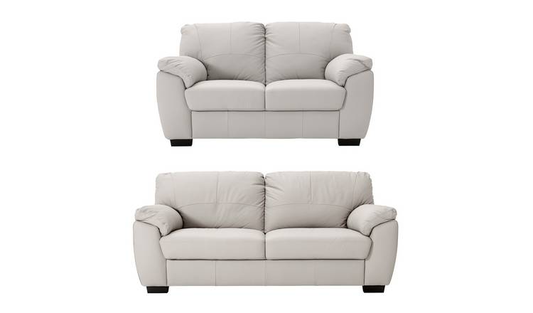 Argos milano outlet leather sofa